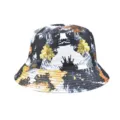 Détail chapeau bob tie-and-dye coloré, style streetwear hip-hop tendance et design artistique. - M (56-58cm) / Teinture-Lien Double Face 13