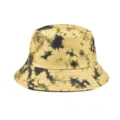 Vue détaillée du chapeau bob tie-dye avec motif classique jaune et noir pour l'été. - M (56-58cm) / Teinture-Lien Double Face 32
