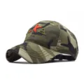 Men military camo baseball cap retro outdoor sun protection adjustable visor casual hat - Adjustable / Camouflage