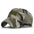 Men's retro camouflage baseball cap for outdoor casual wear sun protection military hat. - Adjustable / Camouflage