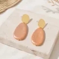 Retro textured geometric teardrop earrings, elegant vintage design for women's daily wear. - Waterdrop Texture Style (26080504-4)