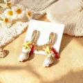 Boucles d'oreilles coquillage style marin tropical pour femme, bijoux de plage d'été. - Style 5