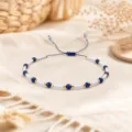 Βραχιόλι με γυάλινες χάντρες boho χειροποίητο ρυθμιζόμενο πολύχρωμο πλεγμένο για γυναίκες. - Στυλ 5