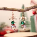 Boucles d'oreilles cristal arbre de noël nœud coloré bijoux de fête élégants chics top - Boucles d'Oreilles Nœud Iridescentes 4