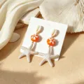 Ozean Stil Seestern Ohrringe, Dopamin glasierte Perle Ohrgehaenge fuer Strand Party Urlaub. - Stil 8