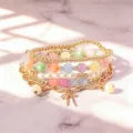 Set di bracciali impilabili di perline colorate da donna, gioielli stile ins. - Stile 6