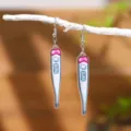 Boucles d'oreilles thermomètre infirmière en acrylique mignon bijoux originaux femme - Style 10