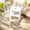 Ensemble de boucles d'oreilles coquillage style océan tropical, beaux bijoux pour femmes. - Style 6