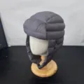 Cappello da trapper in piumino addensato invernale grigio scuro, cappello da sci antivento. - M(56-58cm) / Grigio scuro