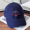 Gorra de béisbol azul oscuro clásica con elegante diseño de letras bordadas para uso diario. - 58-61cm / Azul Marino