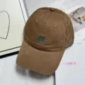 Nueva gorra de béisbol de algodón lavado de otoño para mujer, gran circunferencia de cabeza. - M (56-58cm) / Café