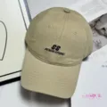 Gorra de béisbol de algodón lavado en caqui, con elegante bordado delantero y visera curvada. - M (56-58cm) / Caqui