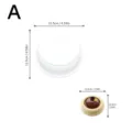 Silikon Kuchenform Backwerkzeug mit Größendetails für selbstgemachte Mousse und Schokolade. - Donut-Form / Weiß