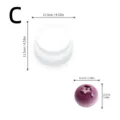Moule a gateau en silicone fruit, moule a mousse myrtille 4 pouces pour chocolat. - Moule de Myrtille / Blanc