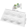 6-Hohlraum Iglu Silikonform Weihnachten Mousse Kuchen Schokolade Backform DIY Dessert Tool - Stil D