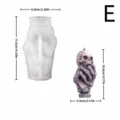 Moule a bougie en silicone squelette d'Halloween outil de fabrication d'artisanat effrayant - Main de Squelette Enlaçant le Crâne