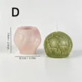 Weihnachten Elch Relief Kugel Aromatherapie Kerze Silikonform und fertiges Kerzenset. - Weihnachten Relief Form Typ D