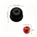 Schwarze Apfel Silikon Kuchenform vier Zoll Backwerkzeug Mousse Schokolade Backform neu - Apfelform / Schwarz