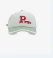 Gorra de béisbol bicolor con bordado de letras, sombrero casual para primavera y verano. - M (56-58cm) / Blanco
