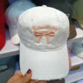 Korean sweet bow cotton baseball hat for women casual stylish adjustable white sun cap - M (56-58cm) / White
