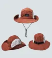Color-blocking outdoor bucket hat, breathable quick-drying sun protection hat for beach summer. - M (56-58cm) / Caramel color