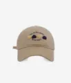 Gorra de béisbol beis con corazones bordados, estilo dulce, sombrero de sol ajustable. - M (56-58cm) / Caqui