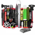 Outdoor survival uitrusting gereedschapset, multifunctionele camping noodset. - Rode Set (18 Stuks)