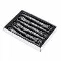 Kerstglas ijspegels hangende ornamenten set, transparente druppeldecoraties voor kerstboom. - 6 Stuks Verpakking / Transparant