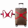Rode bagageband elastische 8-vormige riem voor veilige koffer verpackking reizen - Rode 8-vormige Riem