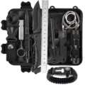 Outdoor survival nooduitrusting set tactische gereedschappen met mes zaklamp en kompas - Startersset (8 Stuks)