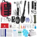 Equipement de survie plein air kit urgence outils camping hache tactique multifonctionnelle - Rouge