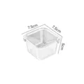 Transparent small square storage box plastic desktop organizer container makeup cosmetic desk - Square Drawer Storage Box