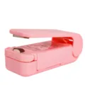 Mini termosigillatrice portatile per sacchetti di plastica rosa utensile per sigillare snack - Imballaggio Inglese Rosa
