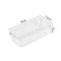 Transparent plastic drawer storage box for desktop, cosmetics, and kitchen cutlery organization. - Small Drawer Storage Box