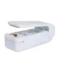 Mini termosaldatrice portatile per sacchetti di plastica, sigillatrice alimentare bianca. - Imballaggio Inglese Bianco
