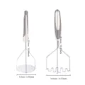 Stainless steel potato masher with ergonomic handle kitchen tool for making smooth vegetable puree. - Double-Sided Potato Masher 2-Piece Set