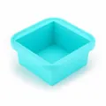 Grosse Kapazitaet Silikon Eiswuerfelbehaelter Babyfoerderung Aufbewahrungsbox Form Skala. - 1 Fach / Cyanblau