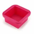 Grosse Kapazitaet Silikon Eiswuelfelgitter Babykost Gefrierbehaelter Aufbewahrungsbox rosa - 1 Fach / Fuchsia