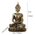 Vintage antique brass Buddha statue desktop decor feng shui ornament home decor 11cm - Bronze