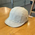 Casual beige 5-panel honkbalpet met korte klep, stijlvolle outdoor zonnehoed voor dagelijks. - Klein Driehoek Sneldrogend / Beige
