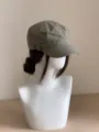 Casquette militaire plate kaki classique, chapeau décontracté stylé pour femme au quotidien. - Chapeau d'Équitation Utilitaire / Vert