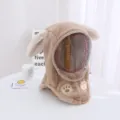 Kinderen winter warme pluche hoed winddicht gezichtscherm schattige dieren oren dik - Kinderen Kattenklauw Gezichtsmasker [Khaki]