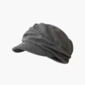 Grey vintage pleated beret for women, autumn winter Japanese style artsy octagonal painter hat - Pleated Cloud Hat / Gray