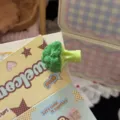 Close up detail of cute 3D broccoli duckbill hair clip, funny sweet vegetable hair accessory. - Broccoli Hair Clip