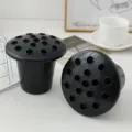 Schwarze Kunststoff-Lotus-Vase mit 16 Löchern für Friedhof und Hydrokultur-Anbau. - Lotuswurzel-Becken