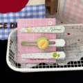 Cute durian fruit hair clip set 3 pieces sweet girl duckbill hairpin fashion hair accessories - Durian 3-Piece Set (Bagged)