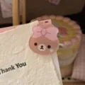 Cute brown bow bear hair clip sweet kawaii duckbill hairpin for women girls hair accessories - Coffee Brown Bear Hair Clip