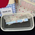 Cute blue long hair clip with cartoon dog and cake pattern, sweet style fashion hair accessory. - Blue Hair Clip / Blue