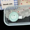 Cute dopamine large button hair clip sweet style blue duckbill hairpin for daily hair styling - Blue