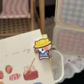 Cute meme cat hair clip for sweet girls, funny yellow hat kitten duckbill bangs clip. - Hat Cat Hair Clip